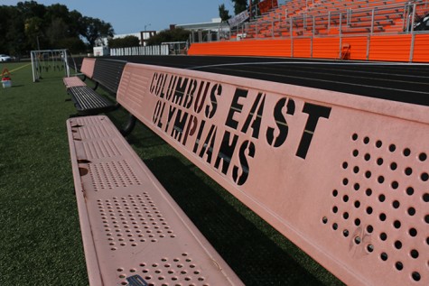 Field preparations are underway for Friday's annual rivalry game between Columbus East and Columbus North.