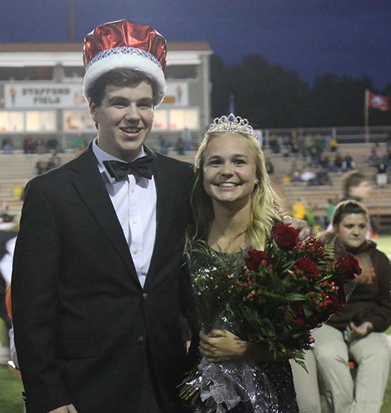Seniors Austin Lewis and Kira Singer are Easts 2015 Homecoming king and queen.