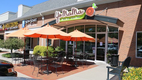 Yo Mama’s Frozen Yogurt rests in the afternoon sun, right off of highway 46.