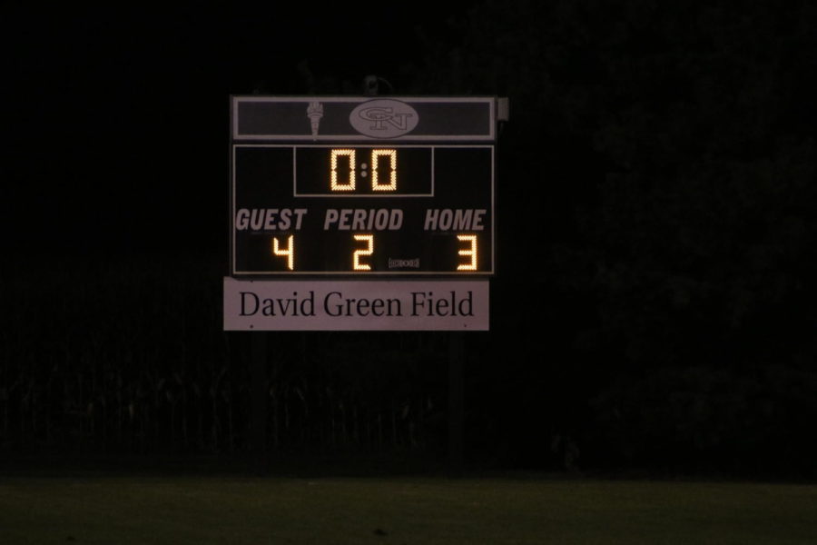 Final score of the cross town rivalry game.