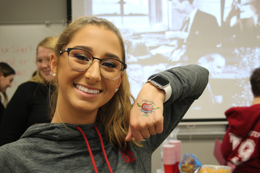 “The party was so fun, we got to listen to stories about the discovery of DNA, make food models of DNA using twizzlers, and get some pretty sweet DNA tattoos,” senior Riley Coers said.