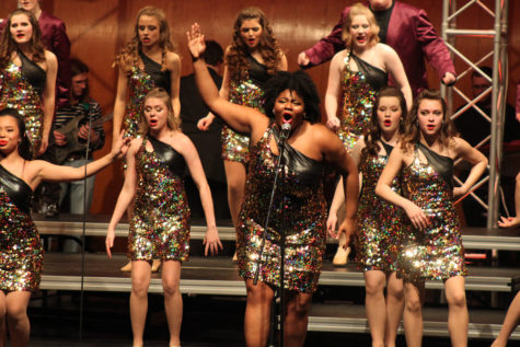 Senior Lexi Parker singing
