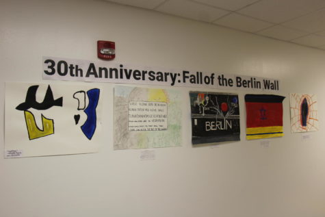 Although the display was taken down outside room 211, the artwork can now be viewed on a bulletin board in English resource.