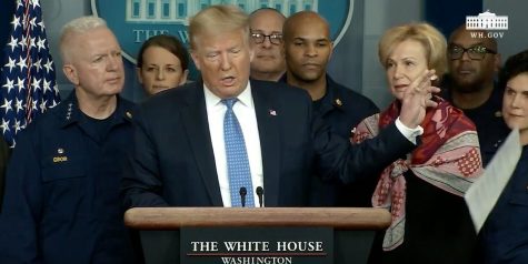 President Donald Trump speaks at a press conference on March 15.