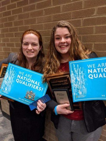 Senior Sierra Roberts and sophomore Gracie Brady qualify for nationals. // Photo provided by Gracie Brady