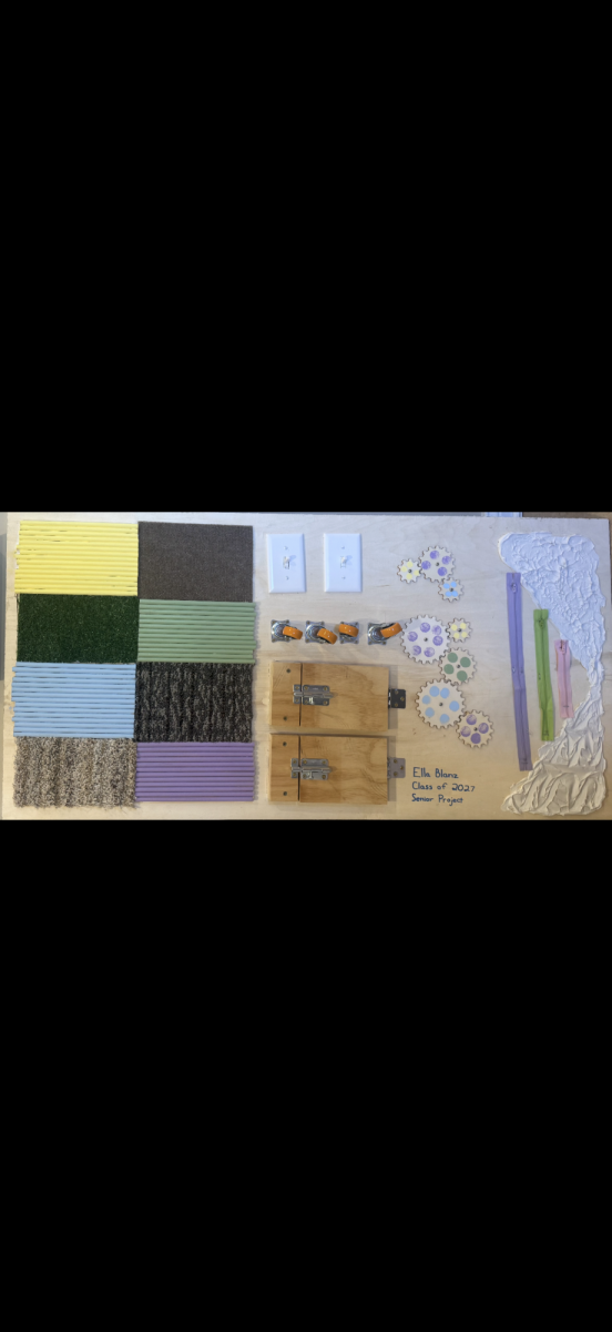 Ella Blanz's sensory board
