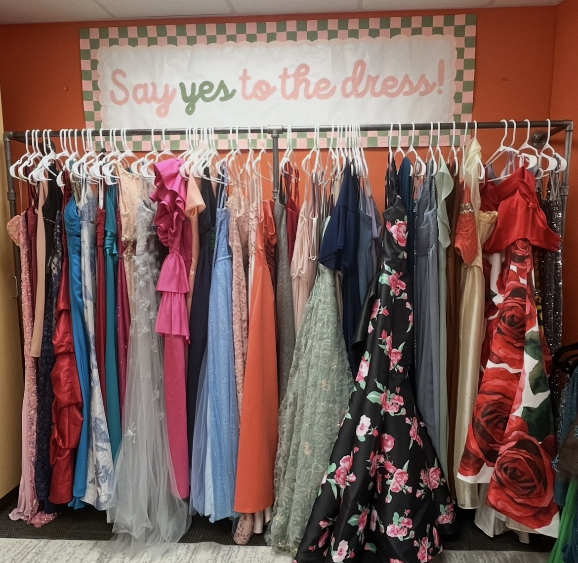 One of the racks for The Confidence Closet